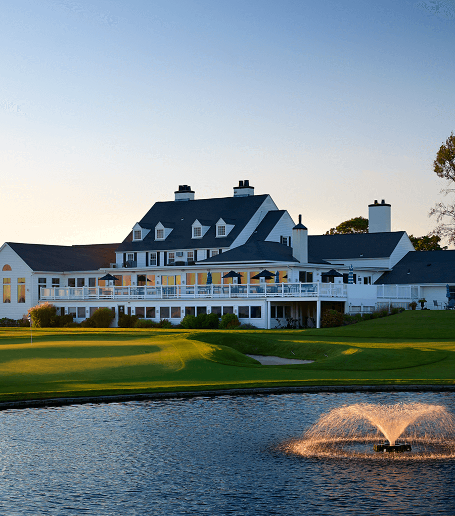 clubhouse and water fountain