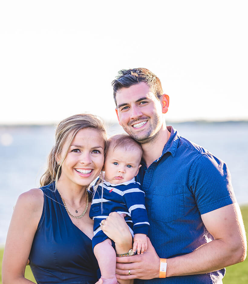 Young couple with their baby