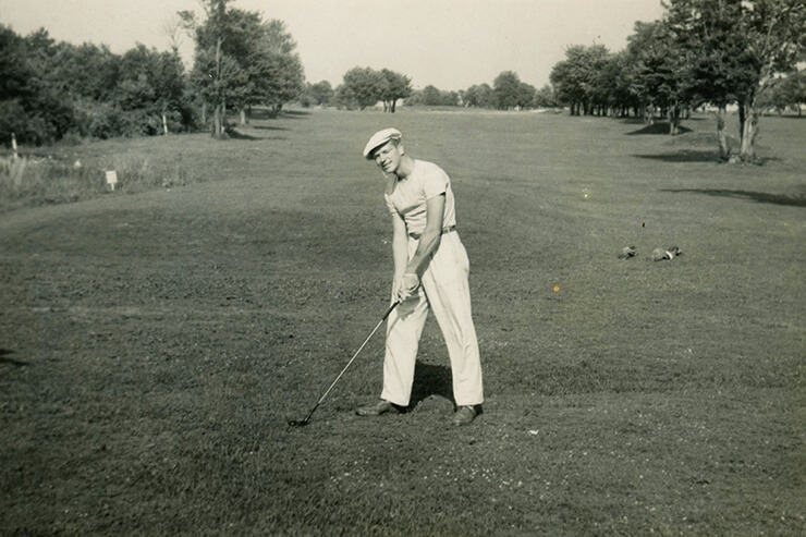 Single Golfer in the 1960s